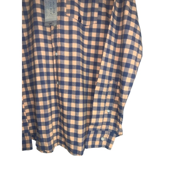 Hollister, Stretch, Button Front Shirt, Men’s, Size Large - Picture 3 of 7